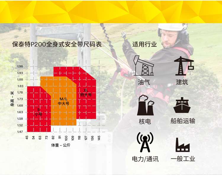 3M1161730保泰特P200五點(diǎn)式全身式安全帶圖片11