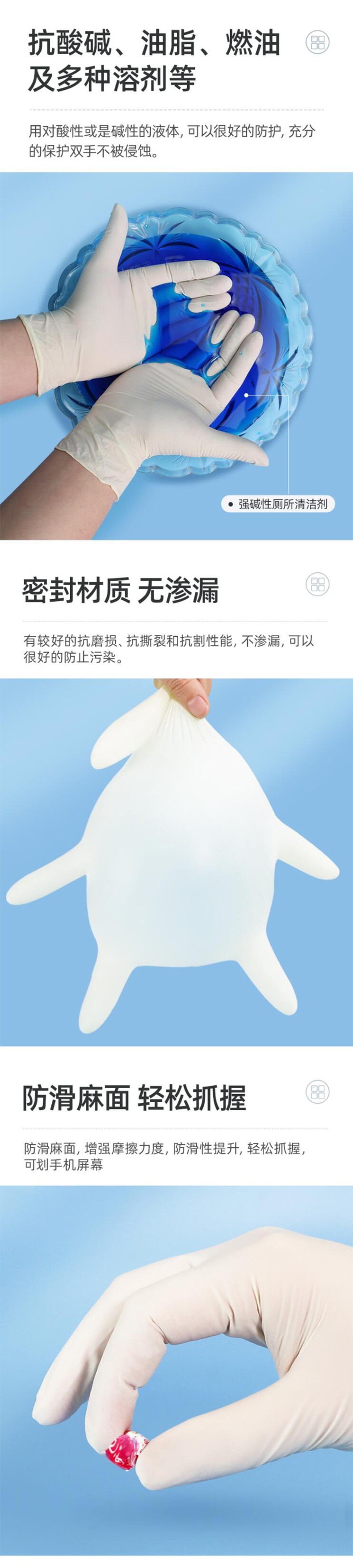 維德醫(yī)療20只一次性檢查乳膠手套圖片3