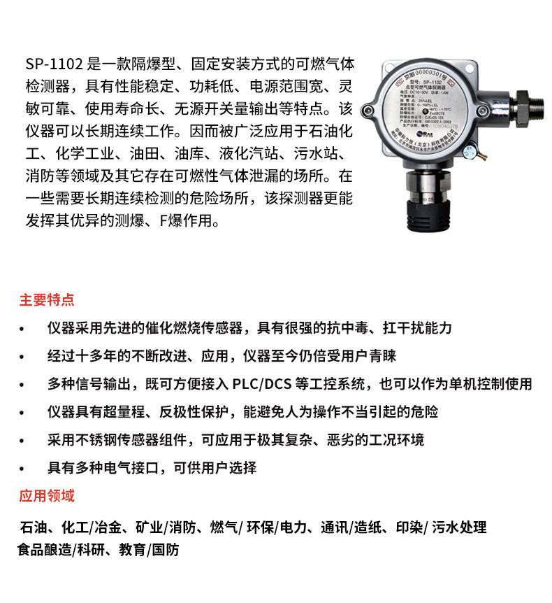 華瑞SP-1102固定式可燃?xì)怏w檢測儀圖片4