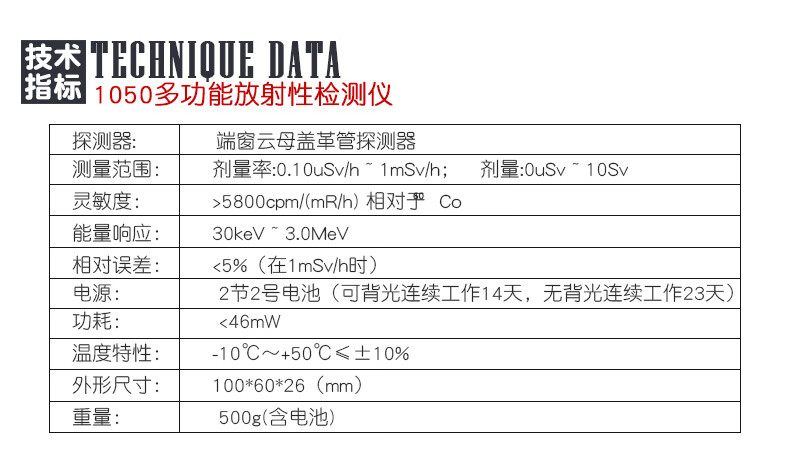 SMACH RS1050多功能輻射檢測儀圖片2