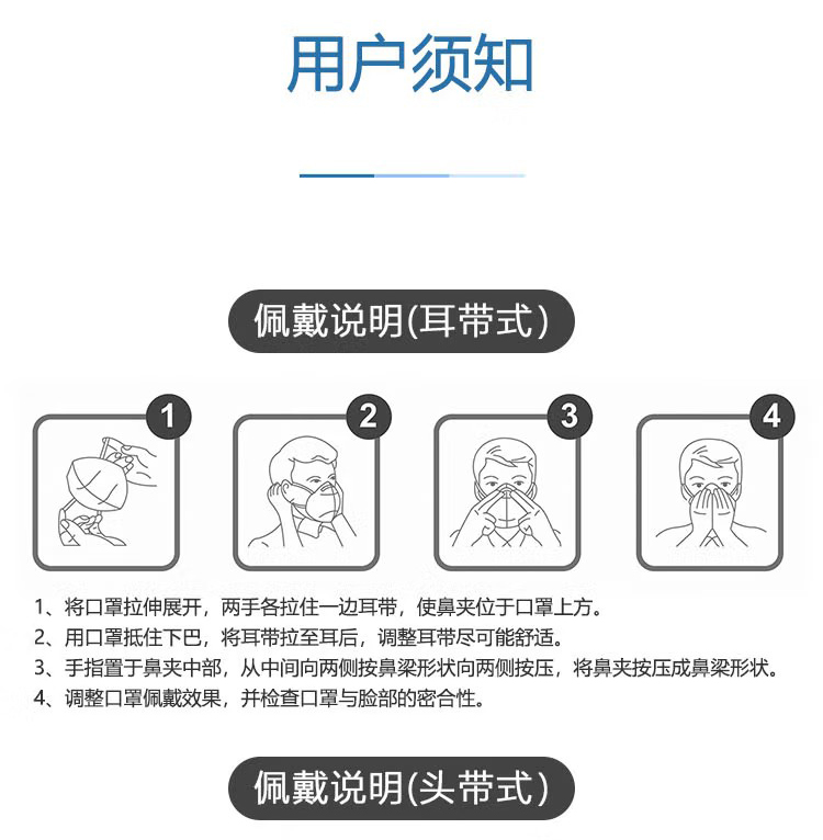 呼享HU950CV KN95頭戴式活性炭折疊帶閥防塵口罩7