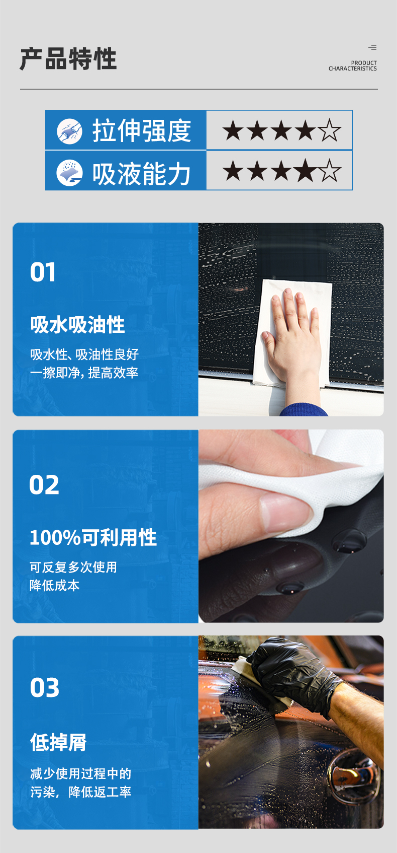 Jinna謹(jǐn)能安JNA-S403多用途擦拭布無(wú)塵擦拭紙5
