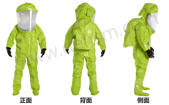 杜邦TK554 A級防護(hù)服正面、背面及側(cè)面圖