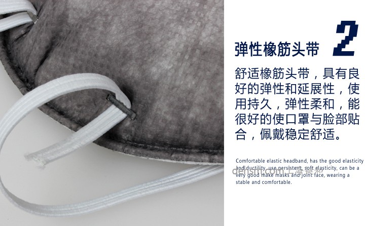 3M9913V口罩彈性橡筋頭帶，佩戴更加舒適